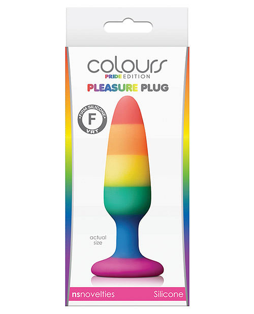 Colours Pride Edition Pleasure Plug Small - Rainbow